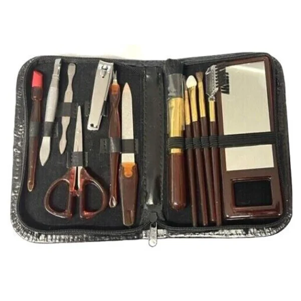 13 Piece Nail Care Manicure Kit Gift Case Set