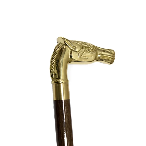 Brass Animal Head Walking Stick