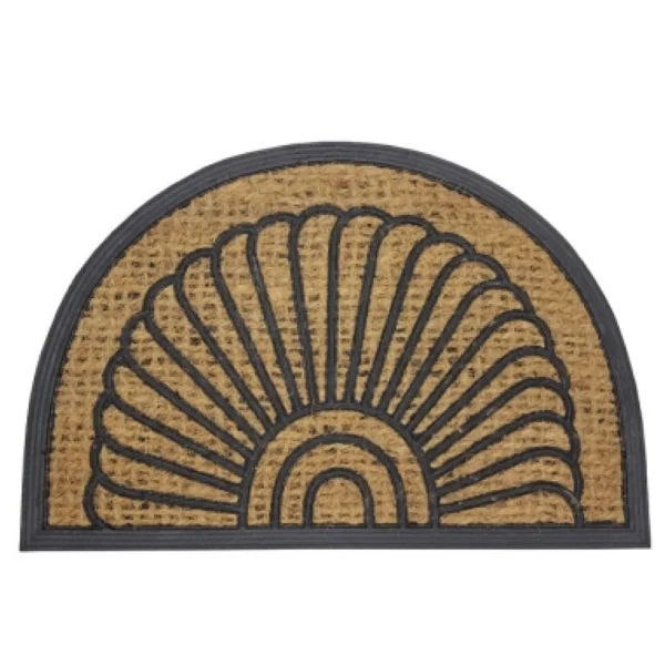 Alba Half Moon Tuffscrape Coir Doormat