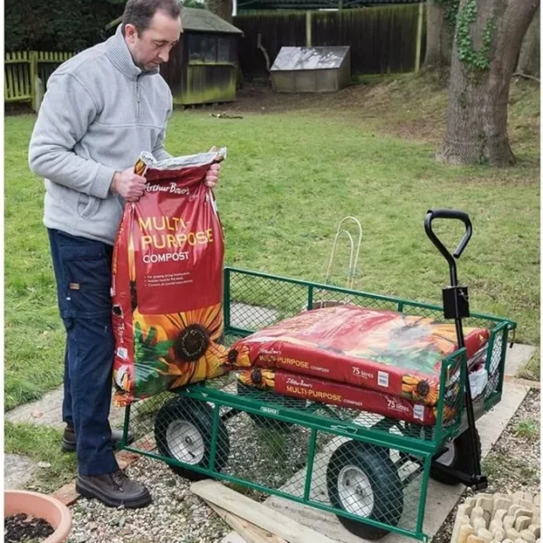 Westwoods Steel Mesh Garden Cart & Liner - Image 2