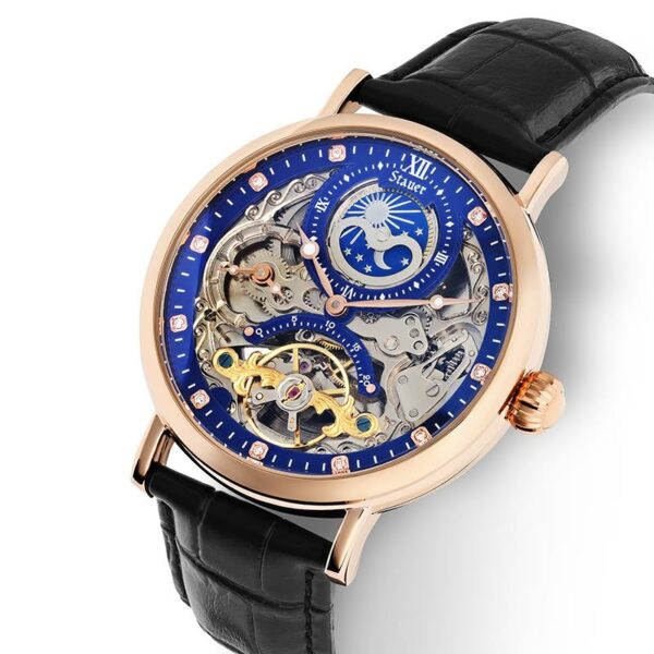 Mens Automatic Skeleton Watch - Image 5