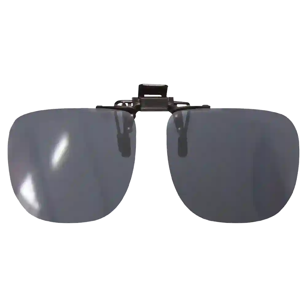 Polarised Clip On Sunglasses - Grey